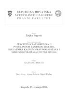 Percepcija zatvorenika o povezanosti vanjskog izgleda djelatnika kaznenopravnog sustava i njihovog položaja unutar istog