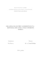 Organizacija službe vanjskih poslova - Republika Hrvatska i neki usporedni modeli