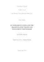 Reguliranje hrane u EU i transatlantski sporazum o trgovini i investicijama