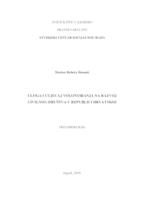 Uloga i utjecaj volontiranja na razvoj civilnog društva u Republici Hrvatskoj