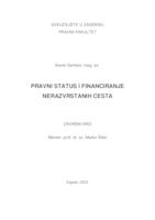 Pravni status i financiranje nerazvrstanih cesta