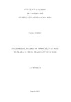 Faktori prilagode na samački život kod muškaraca i žena starije životne dobi