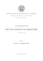 Pravilo poslovne prosudbe