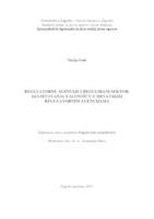 prikaz prve stranice dokumenta Regulatorne agencije i regulatorni sektor: savjetovanje s javnošću u hrvatskim regulatornim agencijama