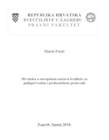 prikaz prve stranice dokumenta Hrvatska u europskom sustavu kvalitete za poljoprivredne i prehrambene proizvode