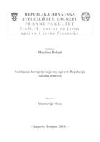 prikaz prve stranice dokumenta Suzbijanje korupcije u javnoj upravi: regulacija sukoba interesa
