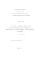 prikaz prve stranice dokumenta Socijalna kohezija i pluralizmi socijalnih programa na području Primorsko-goranske i Splitsko-dalmatinske županije