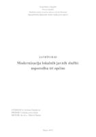 prikaz prve stranice dokumenta Modernizacija lokalnih javnih službi - usporedba tri općine