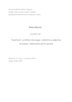 prikaz prve stranice dokumenta Tačerizam: politička idiologija i praktične posljedice na sustav i djelovanje javne uprave