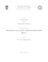 prikaz prve stranice dokumenta Višestruko zalaganje u rimskom privatnom pravu
