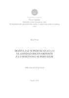 prikaz prve stranice dokumenta DOŽIVLJAJ SUPERVIZANATA O VLASTITOJ ODGOVORNOSTI ZA USPJEŠNOST SUPERVIZIJE