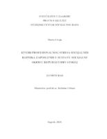prikaz prve stranice dokumenta Izvori profesionalnog stresa socijalnih radnika zaposlenih u sustavu socijalne skrbi u Republici Hrvatskoj