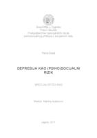 prikaz prve stranice dokumenta Depresija kao (psiho)socijalni rizik